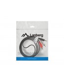 Lanberg mini jack 3.5mm (M) 3 pin -> 2X RCA (chinc