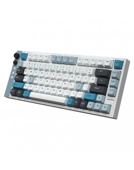 Lamzu професионална геймърска механична клавиатура Professional Gaming Mechanical Keyboard JET 75 - 8K, Magnetic Gateron Jade Switches - White/Blue