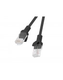 Lanberg patch cord CAT.5E 3m, black