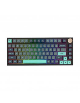 VGN професионална геймърска механична клавиатура Professional Gaming Mechanical Keyboard N75 RGB Caribbean Blue - Power Purple Switches [Tactile]