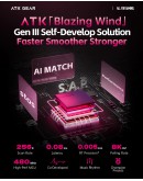 ATK професионална геймърска механична клавиатура Professional Gaming Mechanical Keyboard RS6 Ultra - 8K, TTC RGB Magneto Switches [Linear] - White Shadow