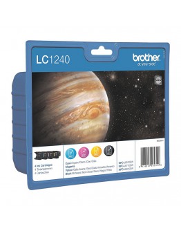 Brother LC-1240 BK/C/M/Y Value Bonus Pack Ink Cart