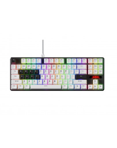 Pulsar професионална геймърска механична клавиатура Professional Gaming Mechanical Keyboard PCMK 2 HE TKL ANSI White - 8K, Gateron Magnetic Switches [Linear]