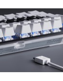 Pulsar професионална геймърска механична клавиатура Professional Gaming Mechanical Keyboard PCMK 2 HE TKL ANSI White - 8K, Gateron Magnetic Switches [Linear]
