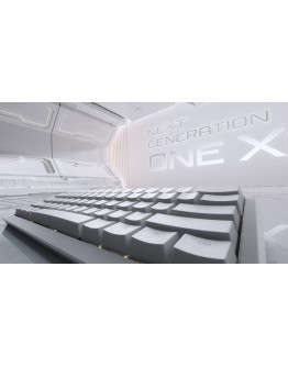 Ducky професионална геймърска механична клавиатура Professional Gaming Mechanical Keyboard One X Mini Wireless Black - Ducky AI Switches [Linear], Bluetooth