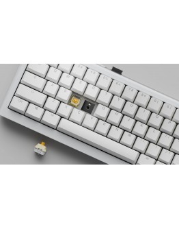 Ducky професионална геймърска механична клавиатура Professional Gaming Mechanical Keyboard One X Mini Wireless White - Ducky AI Switches [Linear], Bluetooth