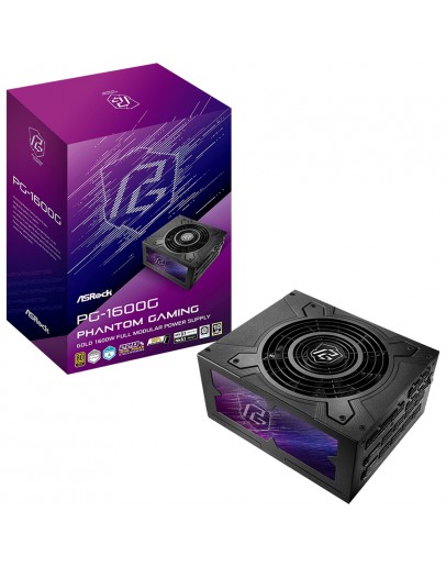 Asrock PG-1600G, 1600W, 80 Plus Gold, Fully
