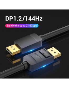 Vention Кабел Cable - Display Port v1.2 DP M / M Black 4K 5M - HACBJ