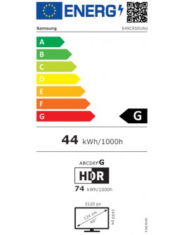 Монитор Samsung 49 49C950 VA DQHD 120 Hz, 4 ms GTG, 5120x1