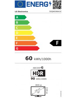 LG 50QNED86A3C, 50 4K QNED HDR Smart TV, 3840x2160