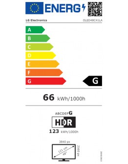 LG OLED48C41LA, 48 UHD OLED evo, 4K (3840 x 2160),