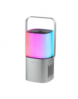 Тонколона Kisonli Q6 Plus, Bluetooth, AUX, SD, FM, RGB, Сребрист - 22282