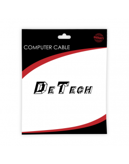 DC кабел DeTech, 5.5x2.1 M, 0.3m, Черен - 18369