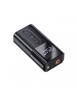 Компресор Remax D10L, Фенер, 3000mAh, Черен - 40306
