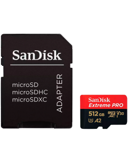 SanDisk Extreme PRO microSDXC 512GB + SD Adapter