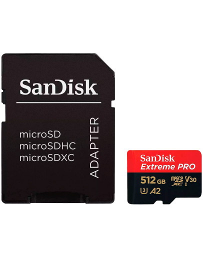 SanDisk Extreme PRO microSDXC 512GB + SD Adapter