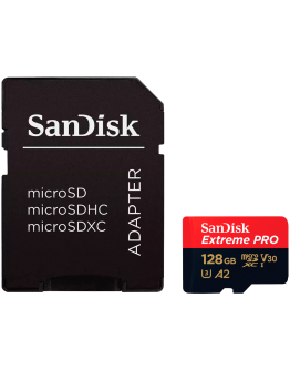 SanDisk Extreme PRO microSDXC 128GB + SD Adapter