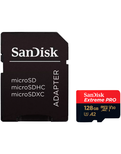 SanDisk Extreme PRO microSDXC 128GB + SD Adapter