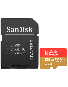 SanDisk Extreme microSDXC 128GB + SD Adapter + 1