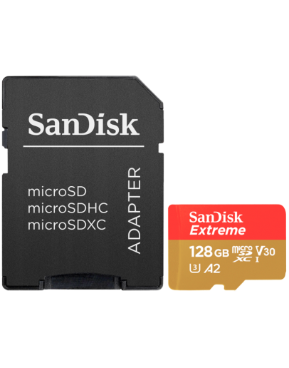 SanDisk Extreme microSDXC 128GB + SD Adapter + 1