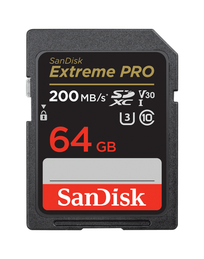 SanDisk Extreme PRO 64GB SDXC Memory Card + 2