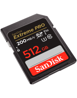 SanDisk Extreme PRO 512GB SDXC Memory Card + 2