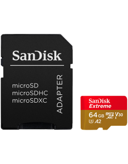 SanDisk Extreme microSDXC 64GB + SD Adapter + 1