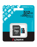 KINGSTON 512GB microSDXC Canvas Go Plus Gen4