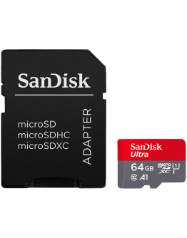 SanDisk Ultra microSDXC 64GB + SD Adapter 140MB/s