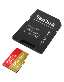 SanDisk Extreme microSDXC 256GB + SD Adapter + 1