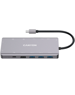 CANYON hub DS-12 13in1 4k USB-C Dark