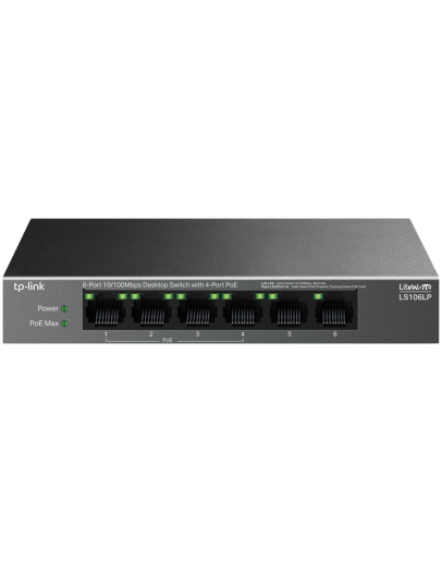 TP-Link LS106LP 6-Port 10/100 Mbps Desktop Switch