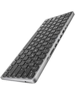 AXAGON HMC-KB keyboard USB-C 5Gbps with HUB,