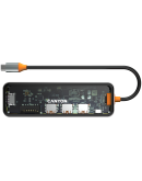 CANYON hub DS-13 7in1 4k USB-C Transparent Space