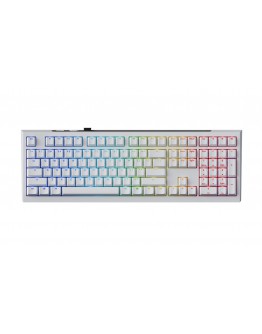 Ducky професионална геймърска механична клавиатура Professional Gaming Mechanical Keyboard One X Wireless White - Ducky AI Switches [Linear]