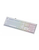 Ducky професионална геймърска механична клавиатура Professional Gaming Mechanical Keyboard One X Wireless White - Ducky AI Switches [Linear]