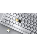 Ducky професионална геймърска механична клавиатура Professional Gaming Mechanical Keyboard One X Wireless White - Ducky AI Switches [Linear]