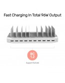 Unitek зарядна станция за мобилни устройства 10 Port Charging Station 96W - Y-2172