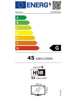 Монитор Samsung LS27FG810  27 Odyssey G8 OLED 240 Hz, 1 ms