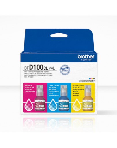 BTD100CLVAL Brother Coloured Multipack Ink Bottles