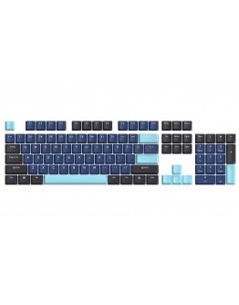 Marvo капачки за клавиатура Custom Keycap Set PBT, 104 keys, Dark Blue, Black, Cyan - MARVO-KP-01-BL