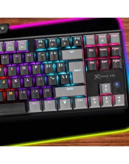 Xtrike ME геймърска механична клавиатура Gaming Mechanical keyboard 87 keys TKL - GK-989B - RED switches