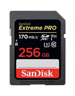 SanDisk Extreme Pro SDXC Card 256GB - 170MB/s V30