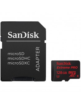 SanDisk Extreme Pro microSDXC 128GB + SD Adapter