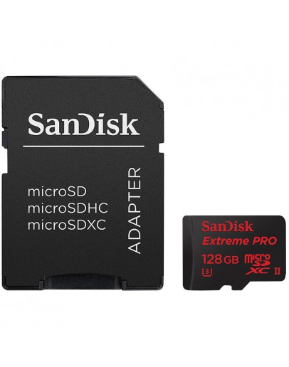 SanDisk Extreme Pro microSDXC 128GB + SD Adapter