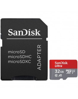 SanDisk Ultra microSDHC 32GB + SD Adapter 120MB/s