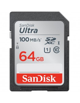 SANDISK Ultra 64GB SDHC  Memory Card 100MB/s,
