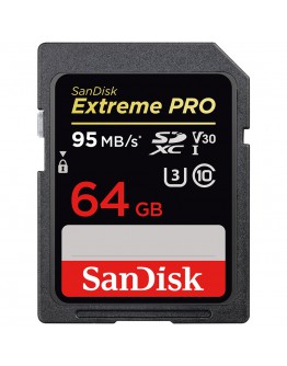 SanDisk Extreme Pro SDXC 64GB - 95MB/s V30 UHS-I