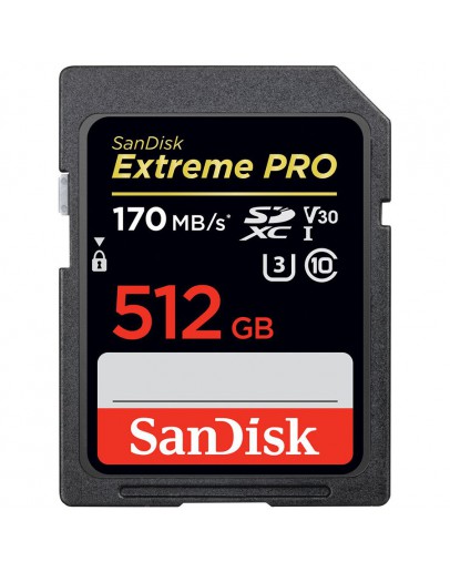 SanDisk Extreme Pro SDXC Card 512GB - 170MB/s V30