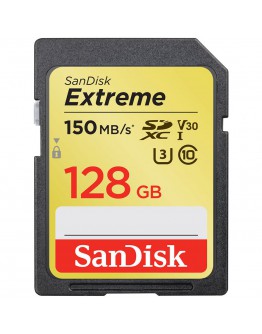 SanDisk Extreme SDXC Card 128GB 150MB/s V30 UHS-I
